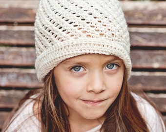 Crochet hat PATTERN  - Pearl Cloche Hat (baby to adult) (English only)