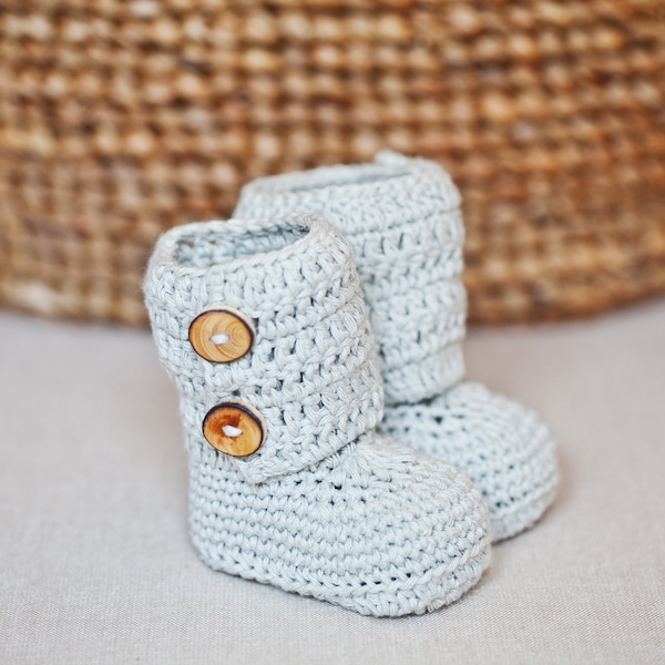 PATRON au crochet - Bottines pour bébé (en anglais seulement)