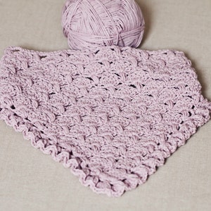 Crochet shawl PATTERN Fan and Ruffle Kerchief and Shawl instructions for both items are included English only image 4