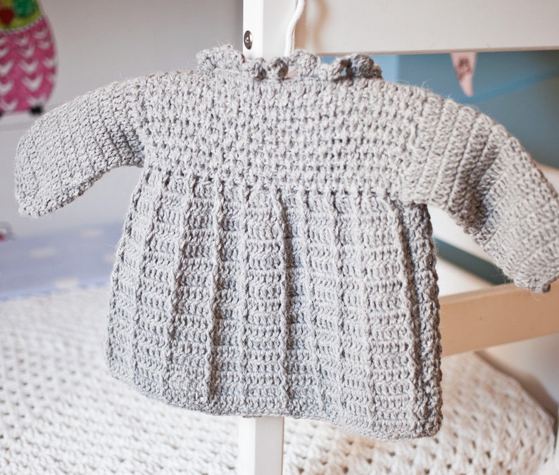 Crochet PATTERN Baby Toddler Jacket English only image 3