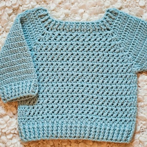 Crochet PATTERN  - River Coast Sweater (sizes baby up to 12years) (English only)