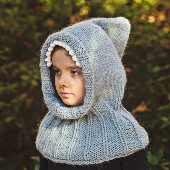Knitting Pattern - Shark Hooded Cowl (english Only) - Etsy