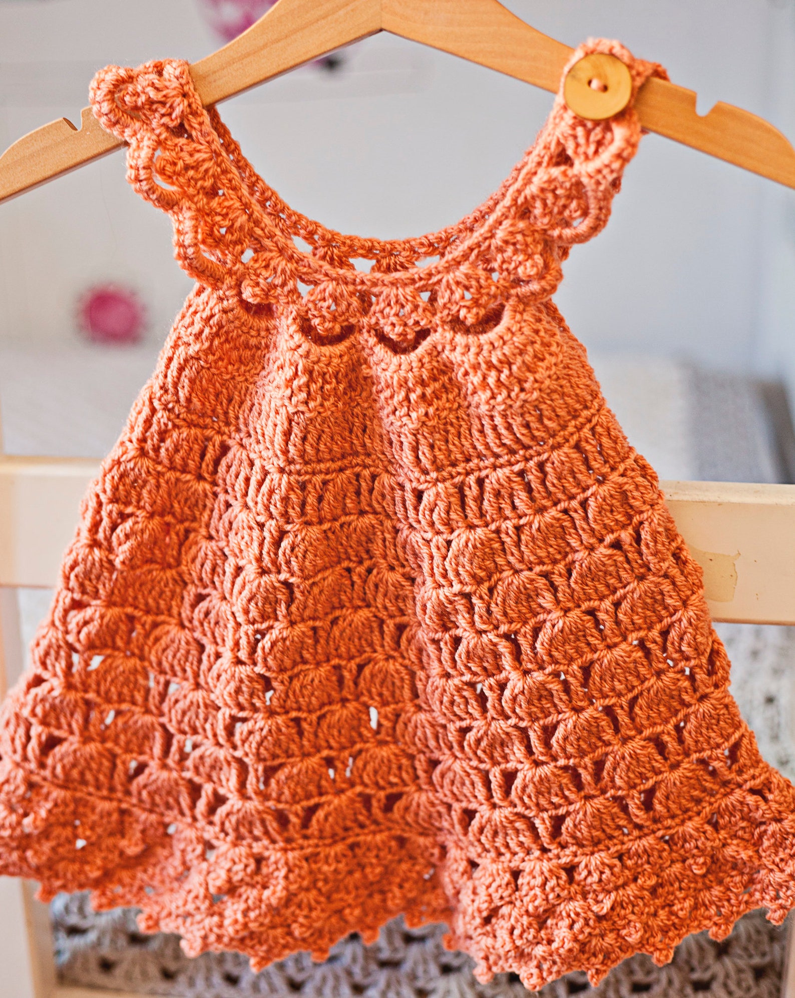 Crochet Dress PATTERN Bell Dress sizes up to 6 Years Etsy UK