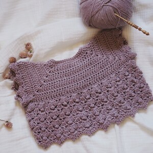 Gehaakt PATROON - Like a Cloud Bolero - Vest (maten baby's tot 6 jaar) (alleen in het Engels) afbeelding 6