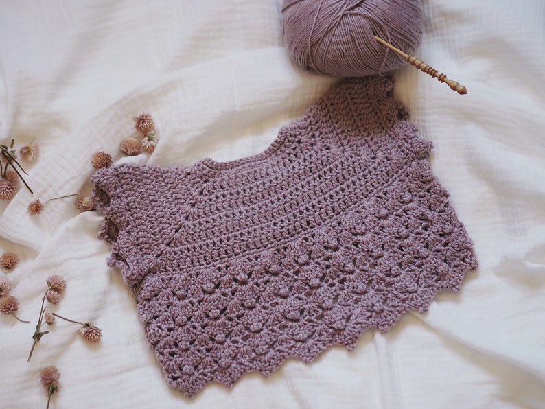 Gehaakt PATROON - Like a Cloud Bolero - Vest (maten baby's tot 6 jaar) (alleen in het Engels) afbeelding 6