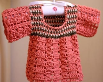 Crochet PATTERN  - Multi-colored Top (baby and toddler sizes) (English only)