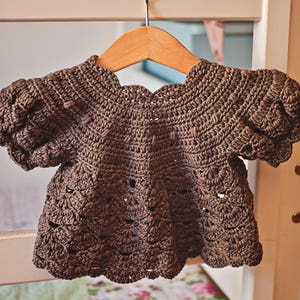 Crochet PATTERN Puff Sleeve Shrug Cardigan sizes baby up to 8 years English only image 2