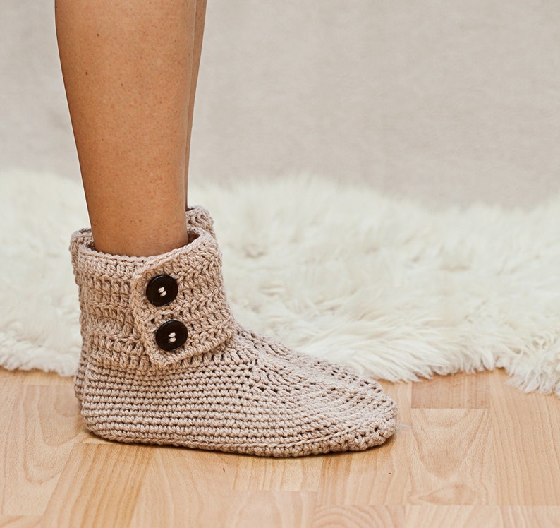 Crochet PATTERN pdf file Ladies Ankle Boots English only image 3