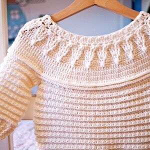 Crochet PATTERN Stella Sweater sizes from 1-2y up to 10 years English only image 4