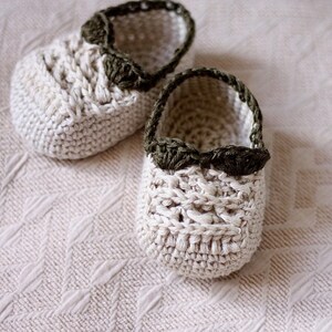 Crochet PATTERN Choco Baby Blanket and Booties English only image 2