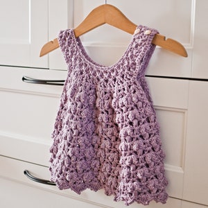 Crochet dress PATTERN Candytuft Dress sizes up to 8 years English only image 3