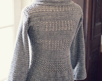 Crochet PATTERN - Ladies' Shrug - Cardigan (English only)