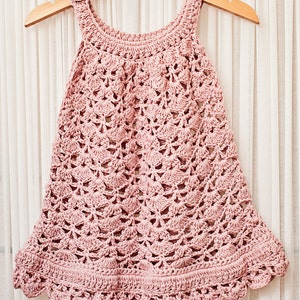 PATROON van gehaakte jurk Chantilly Lace Sundress maten tot 10 jaar alleen in het Engels afbeelding 2