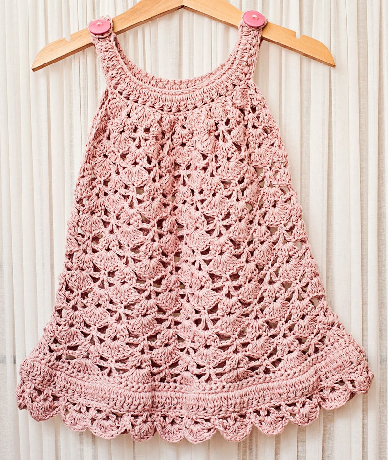 Crochet dress PATTERN - Chantilly Lace Sundress (sizes up to 10 years) (English only) image 3