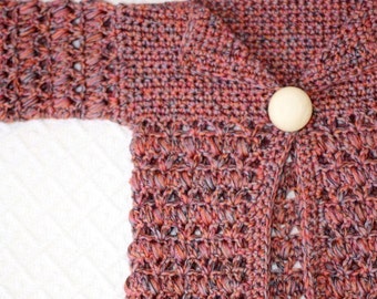 Crochet PATTERN - Baby Bobble Cardigan (English only)