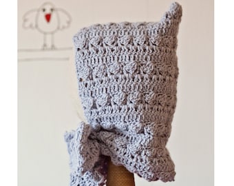 Crochet PATTERN - Pastel hoodie with scarf (sizes baby to adult) (English only)