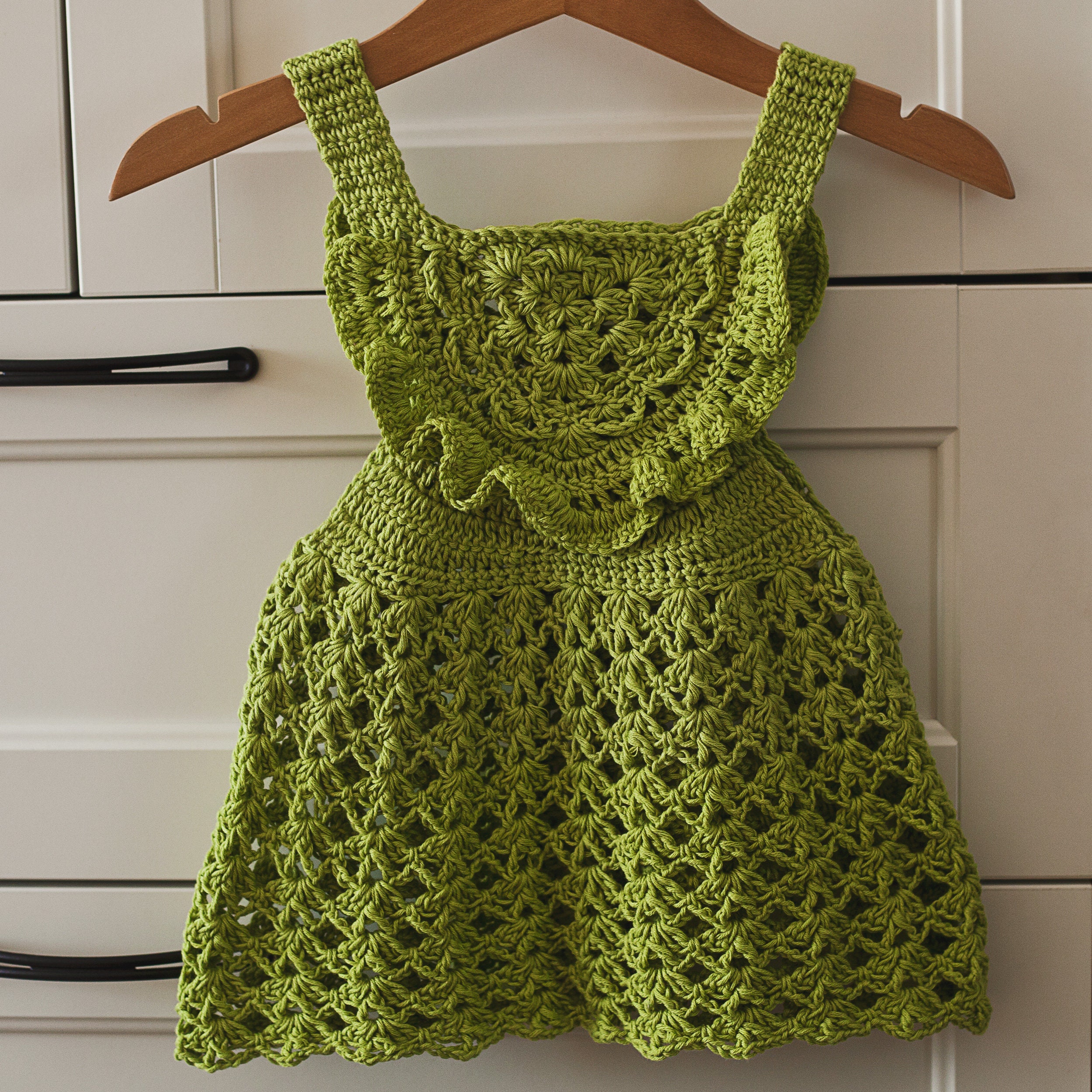 Crochet Dress PATTERN Granny Triangle Pinafore Dress sizes - Etsy Finland
