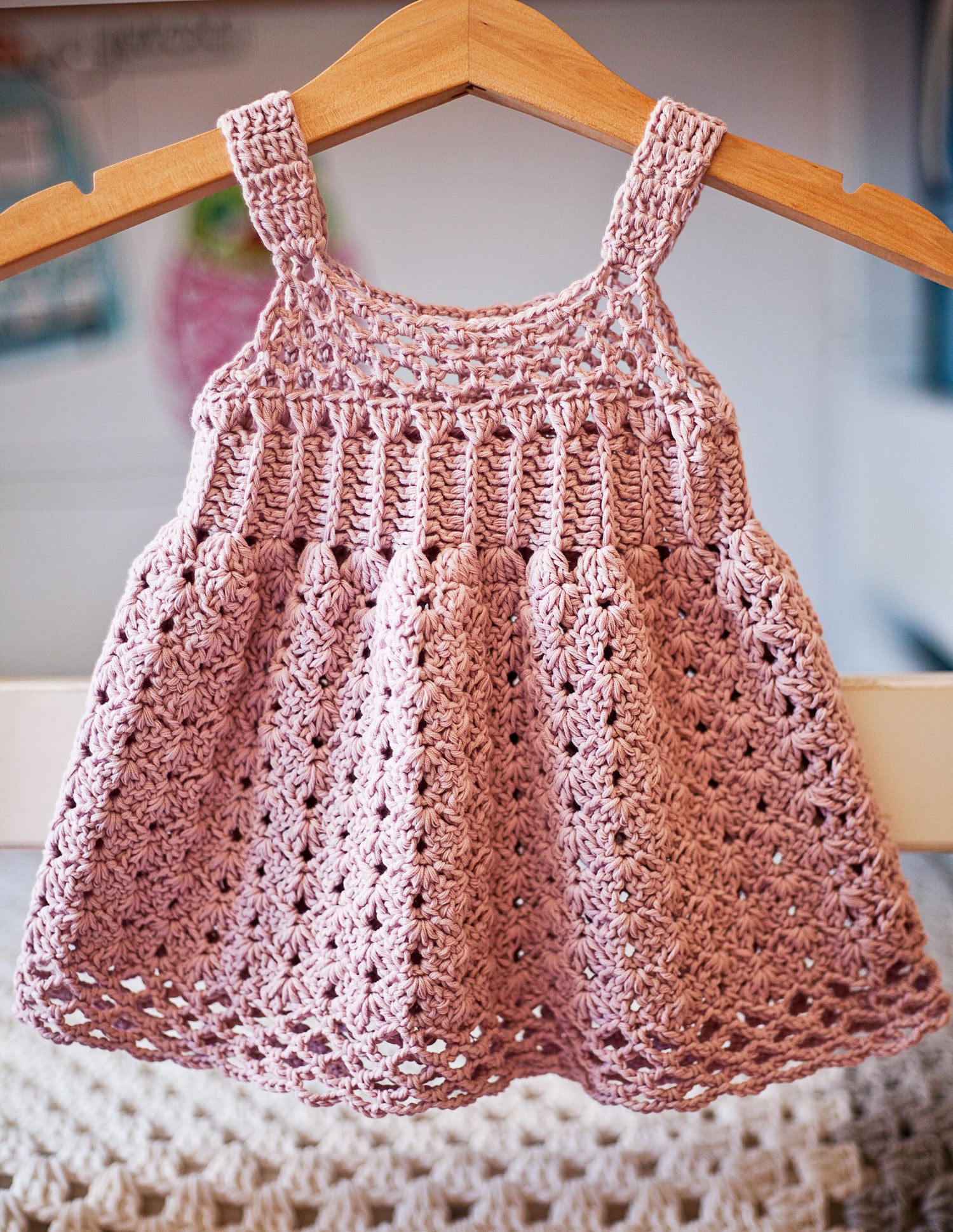 ワンピース Ribbon crochet knit dress AM1490 ANDMARY】Ribbon crochet knit dress