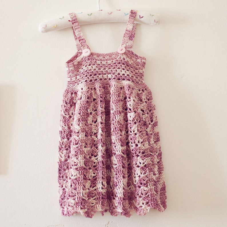 Crochet dress PATTERN Sarafan Dress sizes up to 5 years English only image 4