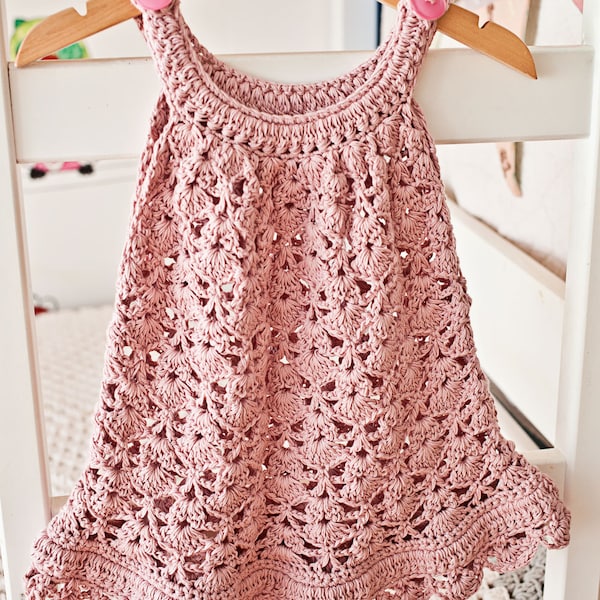 Crochet dress PATTERN - Chantilly Lace Sundress (tailles jusqu'à 10 ans) (Anglais seulement)