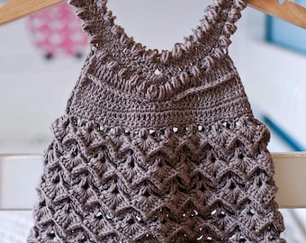 Crochet dress PATTERN - Olivia Dress (sizes up to 10 years) (English only)