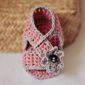 Crochet PATTERN Diagonal Strap Sandals English only image 5