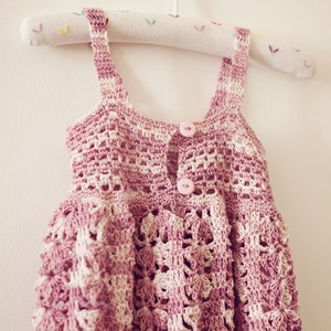 Crochet dress PATTERN Sarafan Dress sizes up to 5 years English only image 5