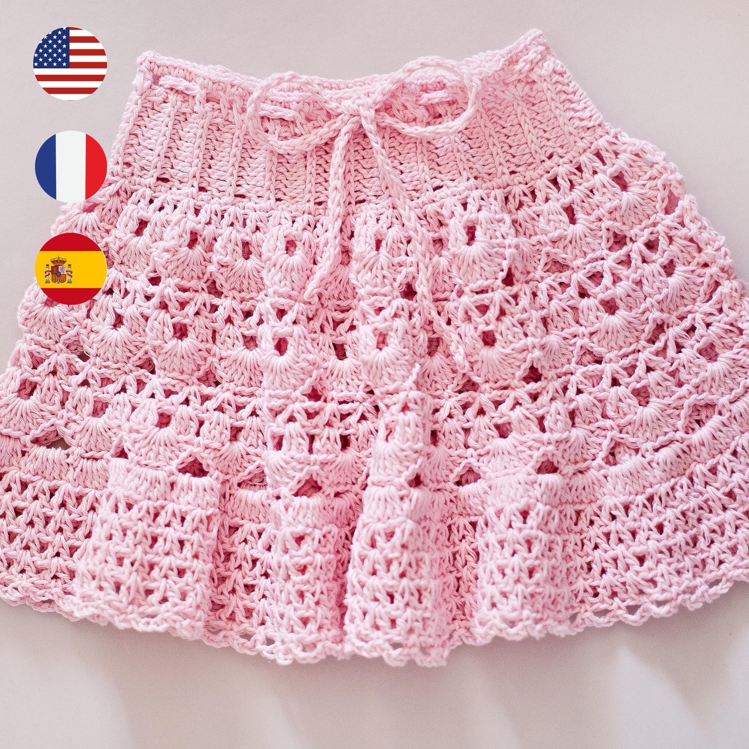 Crochet skirt Pattern Blush Petal Skirt (sizes from 0-6m
