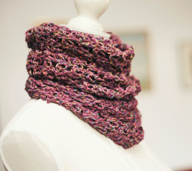Scarf Crochet PATTERN Solomon's knot scarf English only image 3