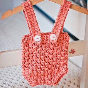 Crochet PATTERN Baby Shorts With Suspenders sizes from newborn up to 12 months English only image 4