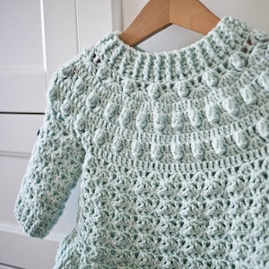 Crochet PATTERN Hail Storm Sweater child sizes 6-12m up to 9-10y English only image 6
