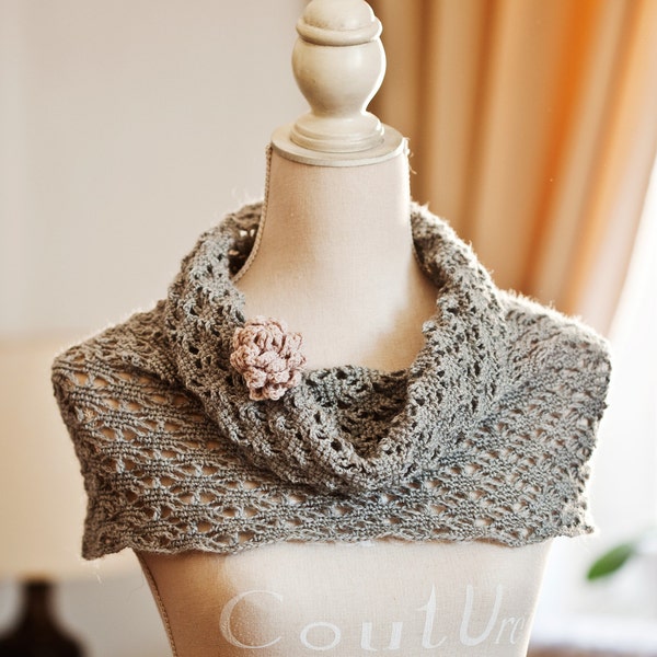 Crochet PATTERN - Lace Cowl (English only)
