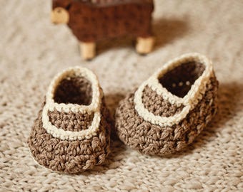 Crochet PATTERN - Little Lamb Loafers (English only)