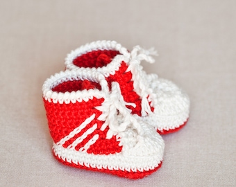 Crochet PATTERN - Baby Sneakers (tennis shoes) (English only)