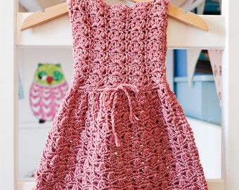 Crochet PATTERN - Scalloped Neckline Lace Dress (baby, toddler, child sizes) (English only)