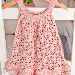 PATROON van gehaakte jurk Chantilly Lace Sundress maten tot 10 jaar alleen in het Engels afbeelding 3