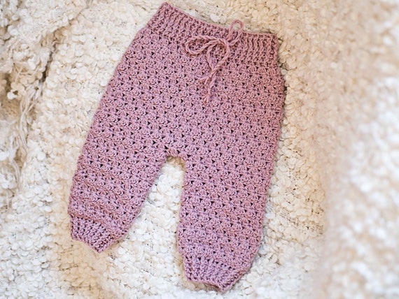 Crochet PATTERN High Waist Baby Trousers english Only Etsy