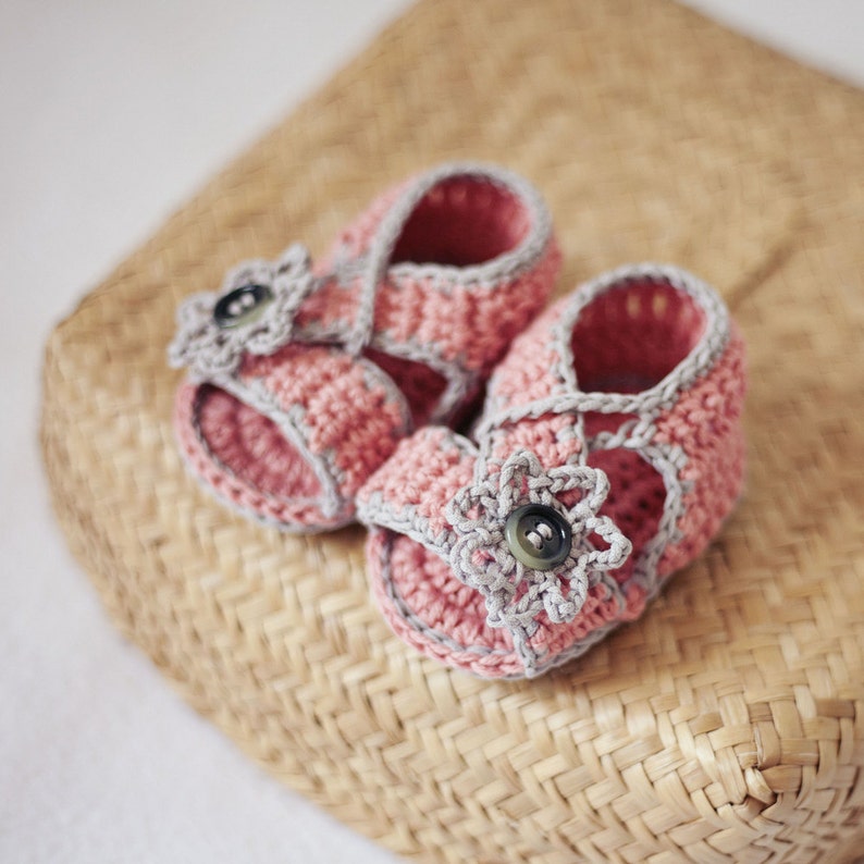 Crochet PATTERN Diagonal Strap Sandals English only image 4