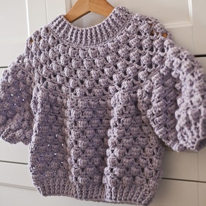 Crochet PATTERN Bubblegum Sweater sizes From 6-12m up to 9-10years ...