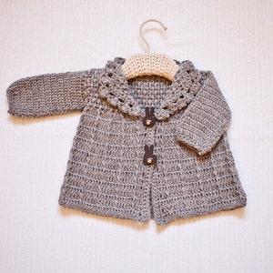 Crochet PATTERN Baby Toddler Jacket English only image 5