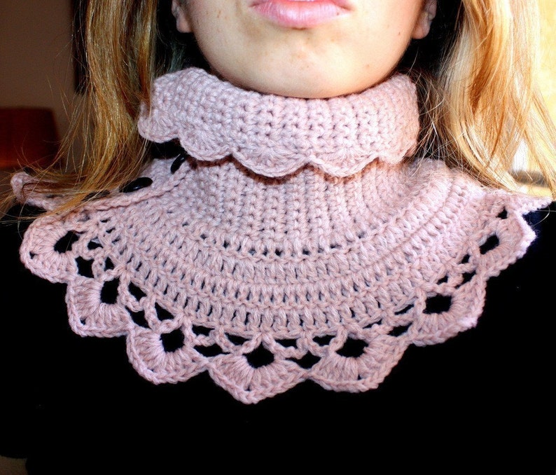 Crochet PATTERN Victorian Neck Warmer English only image 4