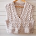Djibril tan multi crochet misso vest top