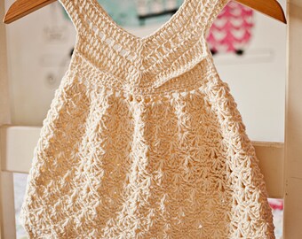 Crochet dress PATTERN - Vanilla Dress (sizes up to 6 years) (English only)