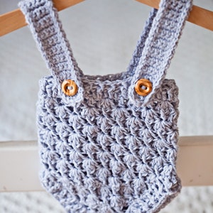 Crochet PATTERN Baby Shorts With Suspenders sizes from newborn up to 12 months English only image 2