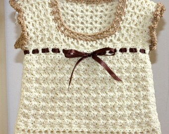 MOTIF au crochet - Débardeur laiteux pour bébé (en anglais uniquement)