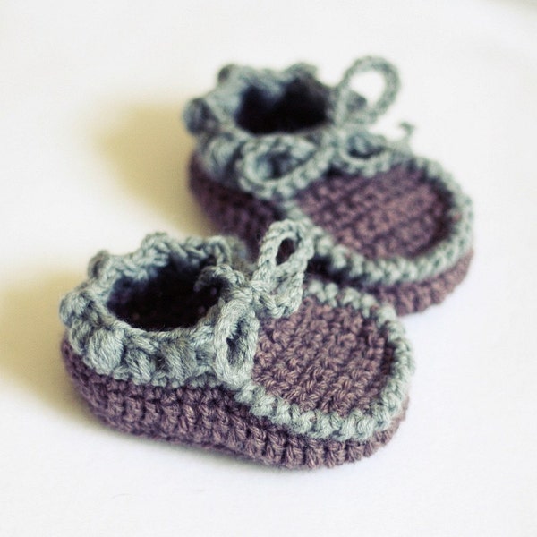 Crochet PATTERN - Everyday Baby Moccasins (English only)