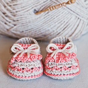 Crochet PATTERN baby booties Fringe Loafers English only image 4