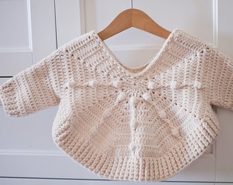 HAAKPATROON - Hexagon Sweater (maten baby tot 9-10 jaar) (alleen Engels)