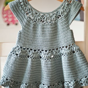 Crochet dress PATTERN - Magnolia Dress (sizes up to 8 years) (English only) image 2