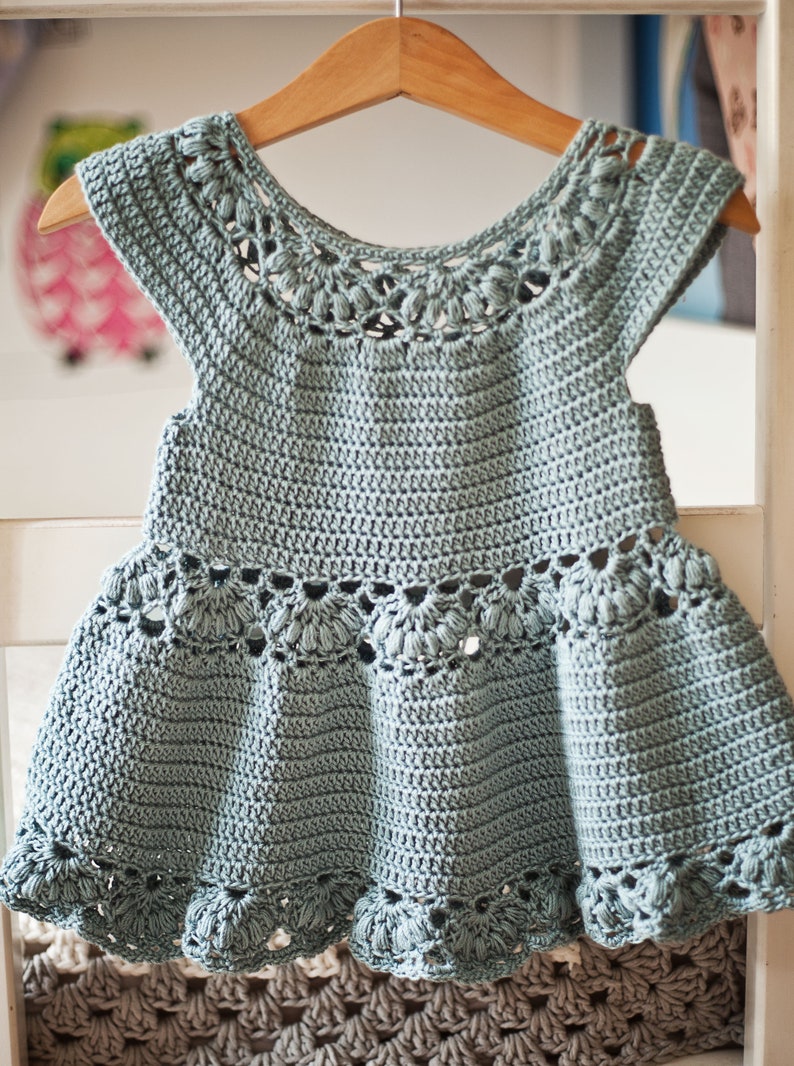 Crochet dress PATTERN - Magnolia Dress (sizes up to 8 years) (English only) image 2